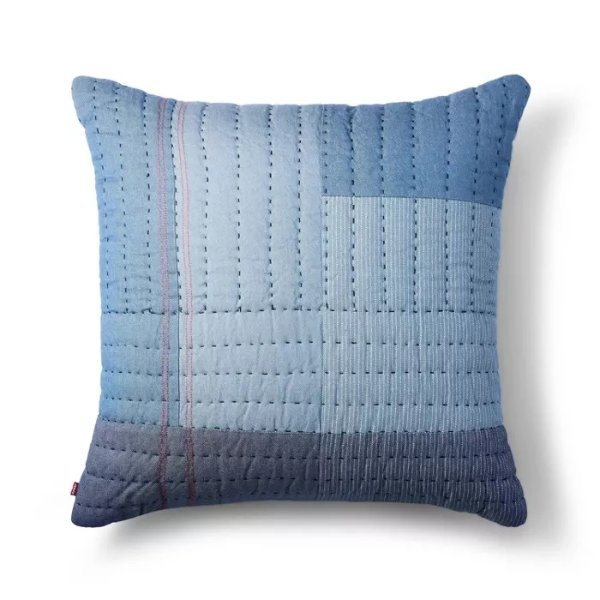 Quilted Patchwork Throw Pillow Blue - Levi's® x Target