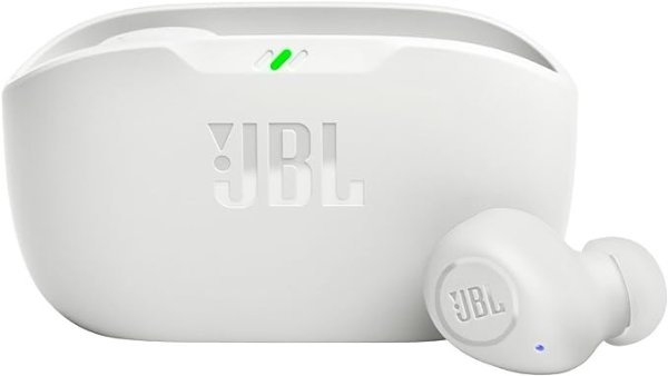 Vibe Buds True Wireless Headphones - White, Small
