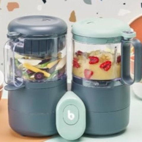 Babymoov Duo Meal Lite Food Maker - 4 in 1 Food Processor with Steam Cooker