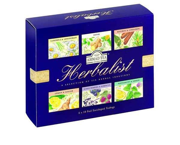 Herbalist Variety Gift Box, 60 Foil Enveloped Teabags