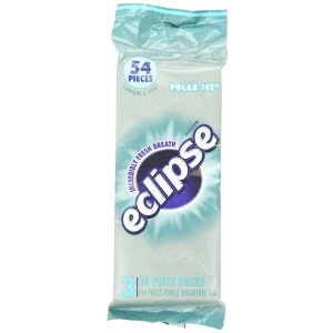 Eclipse Sugar Free Gum, Polar Ice, 3 18-Piece Packages