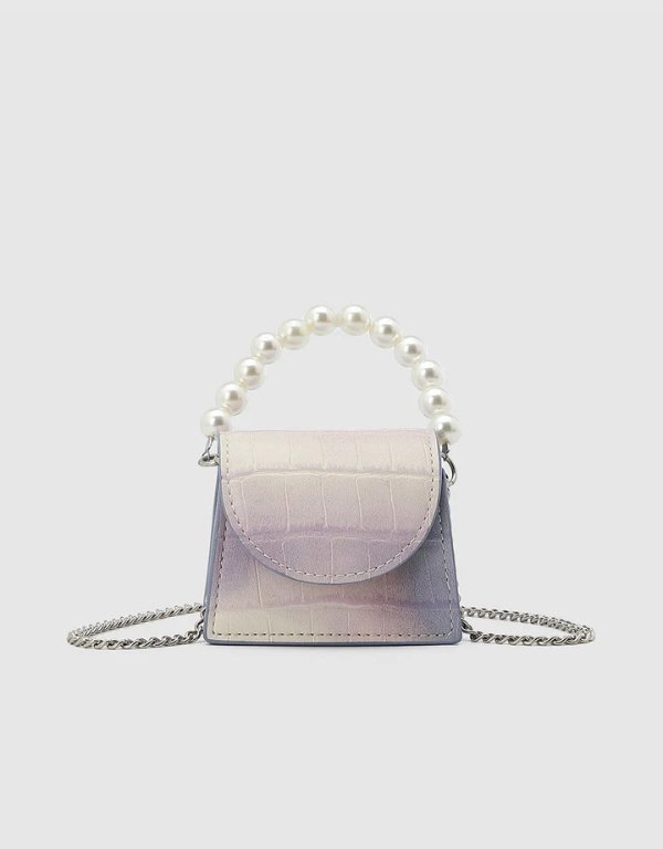Mini Bag With Faux Pearl Strap