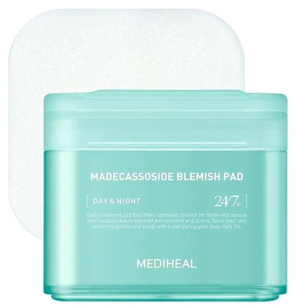 Madecassoside Blemish Pad - Square Cotton Facial Toner Pads with Centella Asiatica & Madecassoside – Anti Blemish Face Pads to Improve Uneven Skin Tone - Vegan Face Gauze Pads, 100 Pads