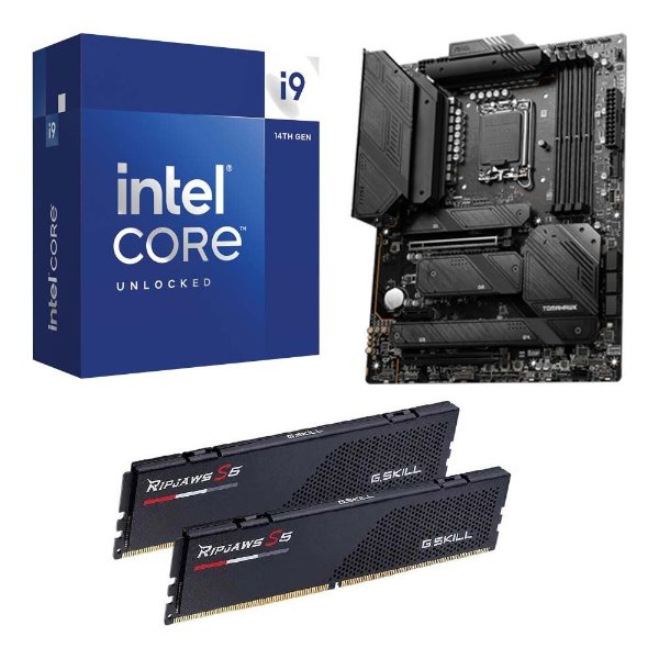 Intel i9 14900K + MSI Z790 MAG 主板 + 32GB内存