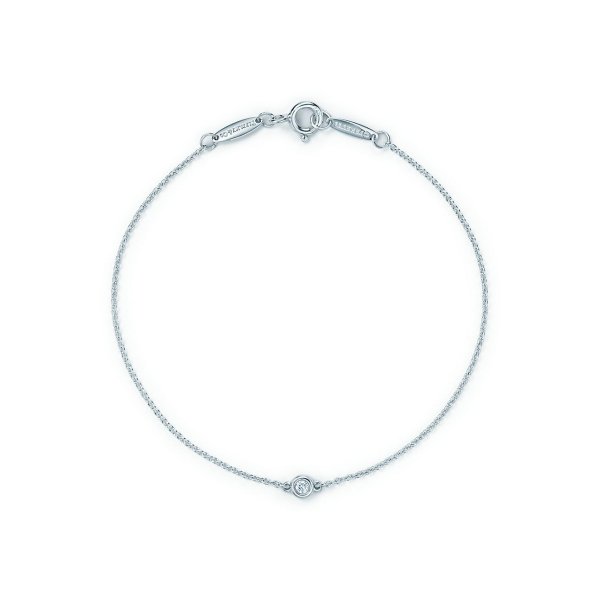 Elsa Peretti® Diamonds by the Yard® bracelet in sterling silver, medium. | Tiffany & Co.