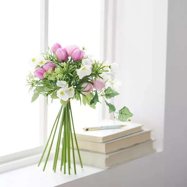 ® Artificial Mixed Tulip Floral Bouquet Table Decor