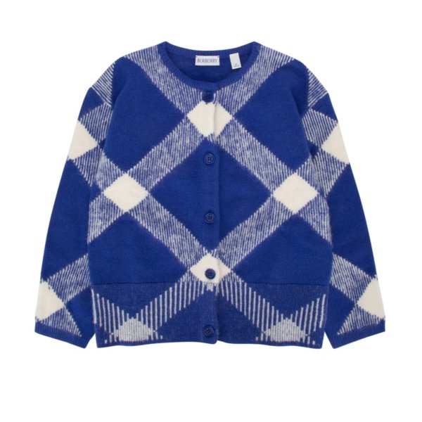 Checked Knitted Cardigan – Cettire