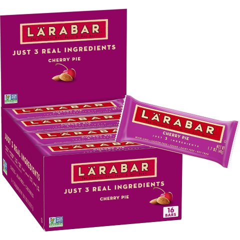 Larabar Cherry Pie, Gluten Free Vegan Fruit & Nut Bar, 1.7 oz Bars, 16 Ct