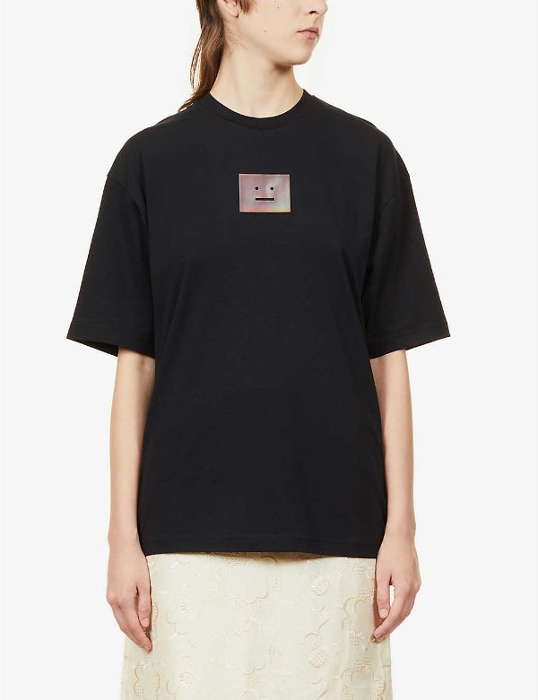 Exford face-patch stretch-cotton T-shirt