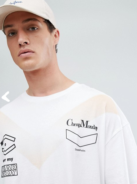 Cheap Monday Squad T-Shirt in White