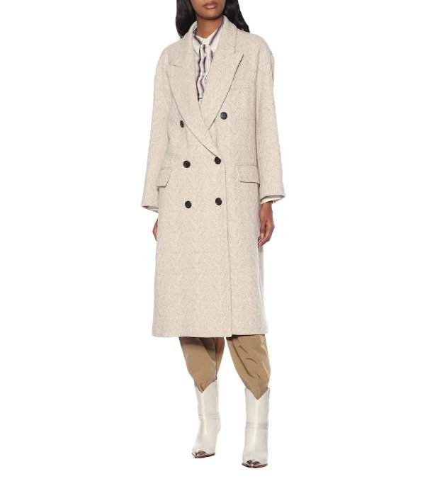 Ojima wool-blend coat