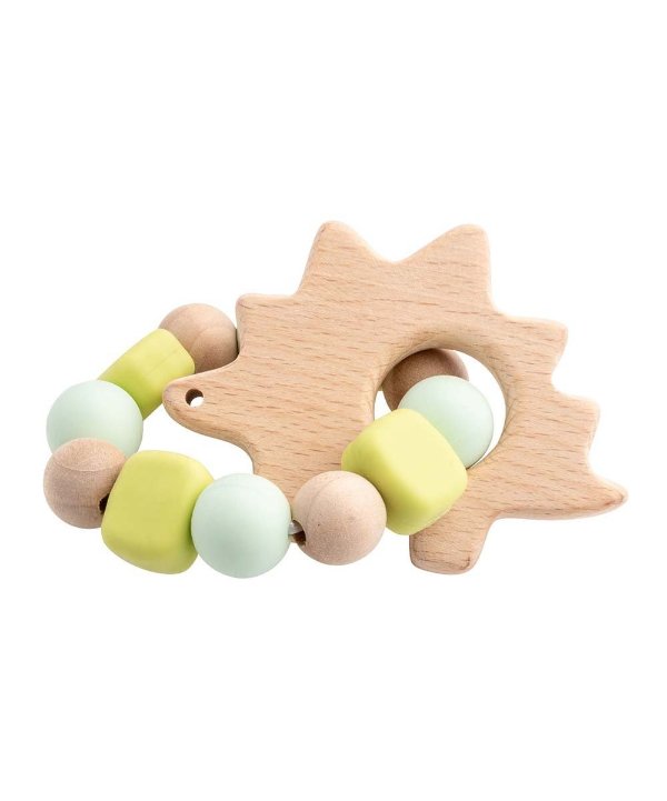 Green Dino Teether & Pouch