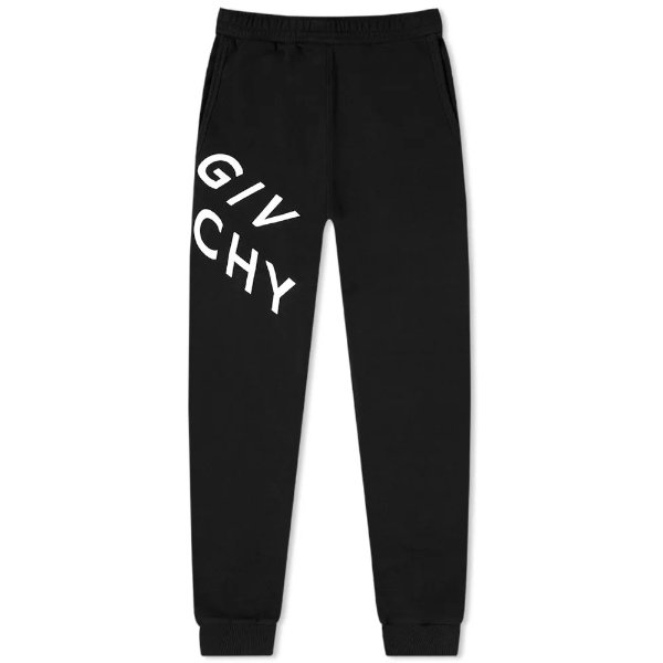 Embroidered Refracted Logo Slim Sweat PantBlack & White
