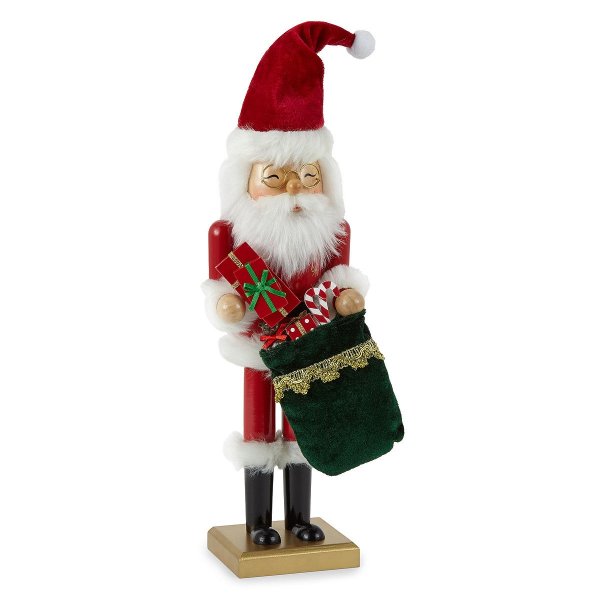 14" Santa Clause Wood Nutcracker