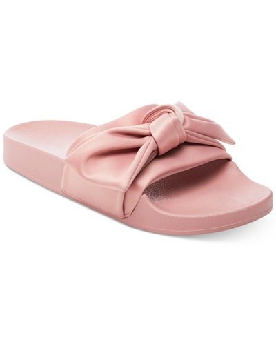粉色蝴蝶结拖鞋
