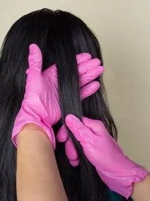20pcs Solid Hair Styling Gloves