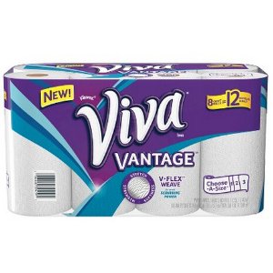 with Purchase of 2 Viva Paper Towels 8 Giant Rolls