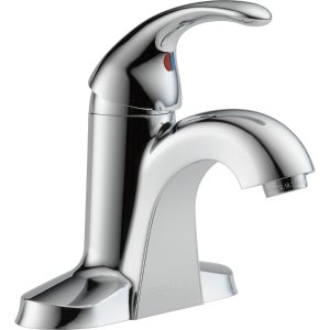 Peerless Cheswick Chrome 1-handle 4-in Centerset WaterSense Bathroom Sink Faucet with Drain