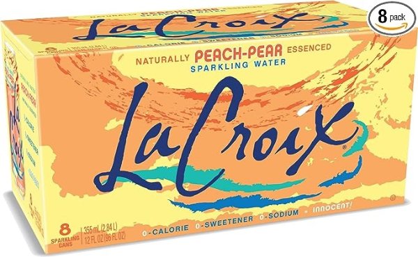 LaCroix Sparkling Water, Peach-Pear, 12 Fl Oz (pack of 8)