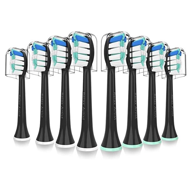 Relax Artist Replacement Brush Heads, Compatible with Philips Sonicare Replacement Heads Electric Toothbrush 8 packs