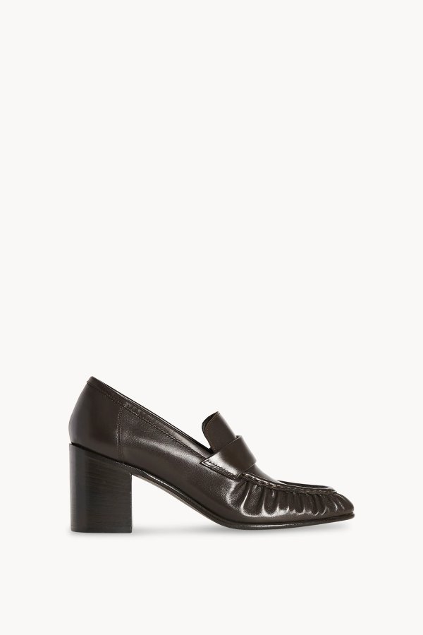Loafer Pump in Leather Espresso