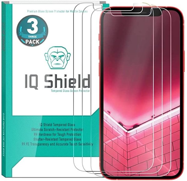 IQ Shield iPhone 12 Pro Max 钢化膜 3片装