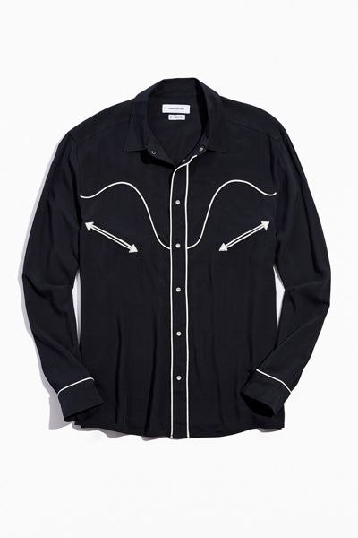 UO Western Rayon Button-Down Shirt