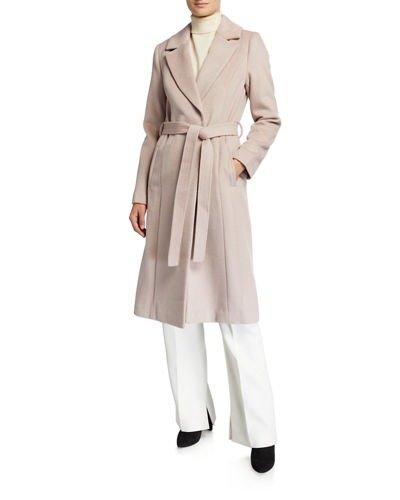 Belted Wool-Blend Coat