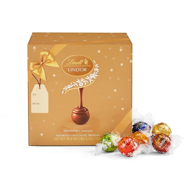 Lindt LINDOR Assorted Chocolate Truffles 90 Count