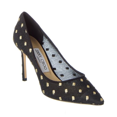 Jimmy ChooRomy 85 Lace & Suede Pump