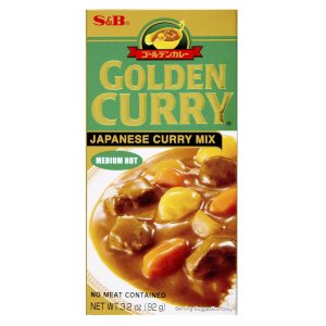 S&B, Golden Curry Sauce Mix, Medium Hot, 3.2 oz