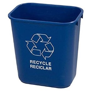 Carlisle 蓝色回收垃圾桶 28 Quart