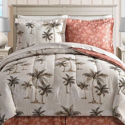 Palm Tree 8-Pc. Reversible Bedding Ensemble Collection & Reviews - Bed in a Bag - Bed & Bath - Macy's