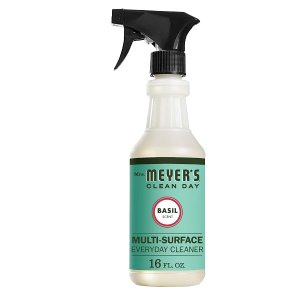 Mrs. Meyer's Clean Day Multi-Surface Everyday Cleaner, Cruelty Free Formula, Basil Scent, 16 oz