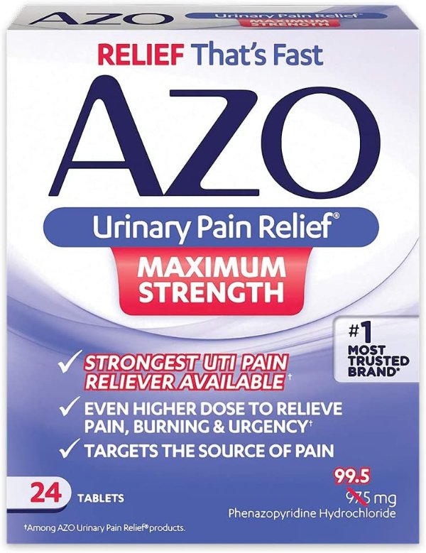 Urinary Pain Relief Maximum Strength 24 Tablets