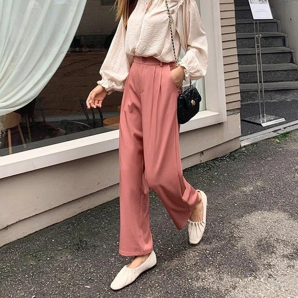 Draped Relaxed Trousers