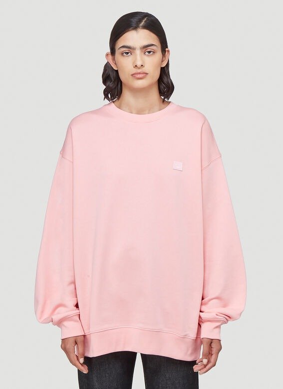 Face Sweatshirt in Pink