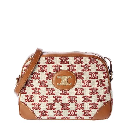 CelineCanvas & Leather Camera Bag