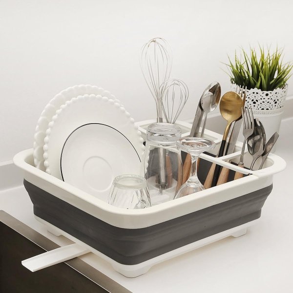 Otiyer Collapsible Dish Drying Rack for Kitchen