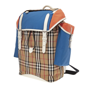 Dealmoon Exclusive:Burberry Colour Block Vintage Check and Leather Backpack