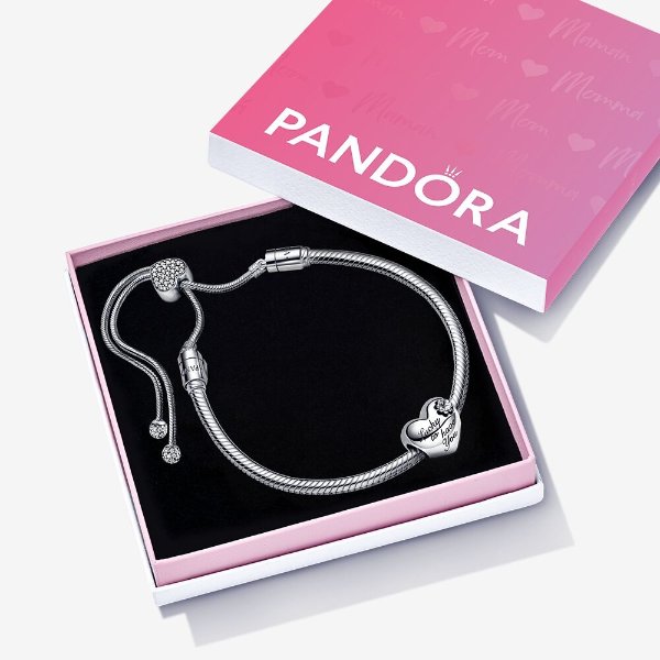Heart and Clover Bracelet Gift Set
