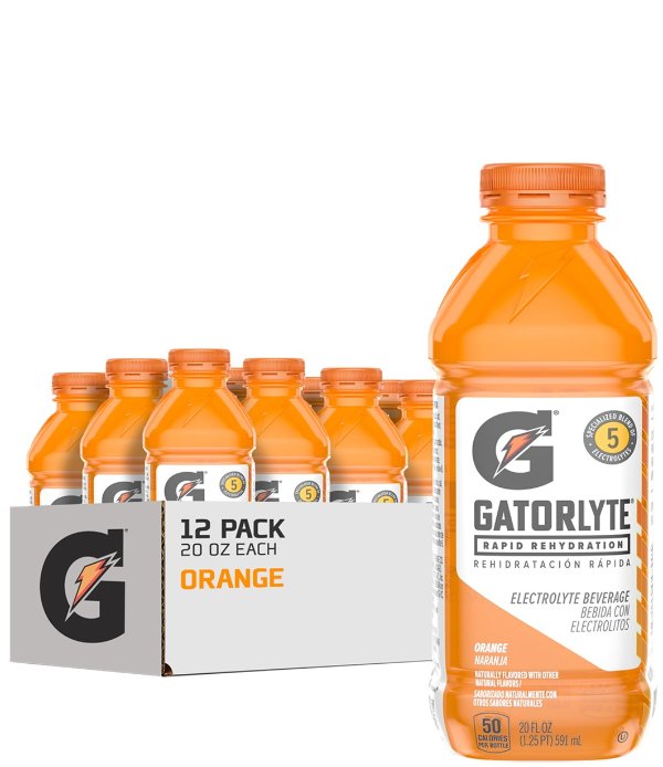 Gatorade Gatorlyte 橙味运动饮料 12瓶装