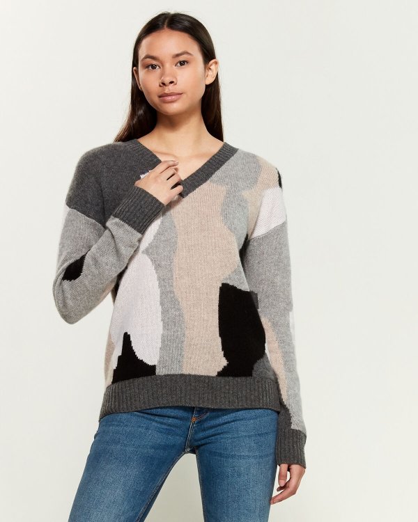 Cashmere Chunky Skull Sweater