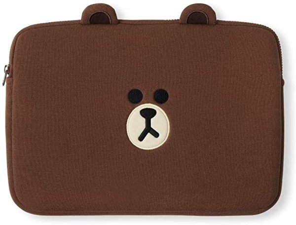 Friends Basic Collection Brown Character Cute Protective Laptop Sleeve Cover, Compatible with 13 Inch MacBook Air, MacBook Pro, Microsoft Surface, Brown