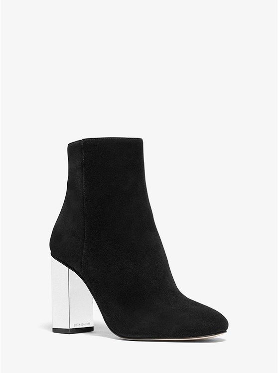 Petra Embellished Suede Ankle Boot