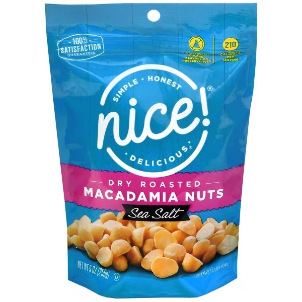 Dry Roasted Macadamia Nuts Sea Salt9.0oz