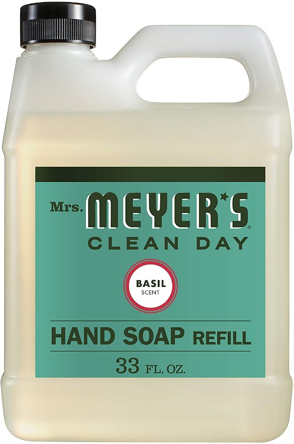 Mrs. Meyers Liquid Hand Soap Refill, Basil Scent, 33 Oz