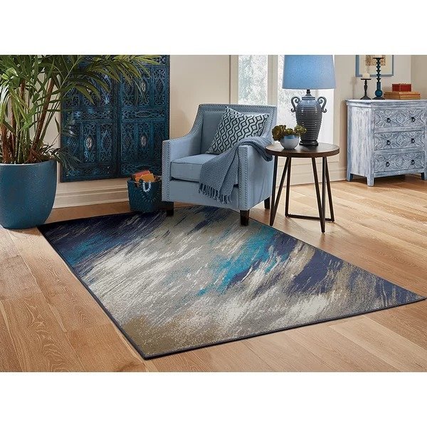 Yablonski Abstract Blue/Gray Indoor/Outdoor Area RugYablonski Abstract Blue/Gray Indoor/Outdoor Area RugRatings & ReviewsCustomer PhotosQuestions & AnswersShipping & ReturnsMore to Explore