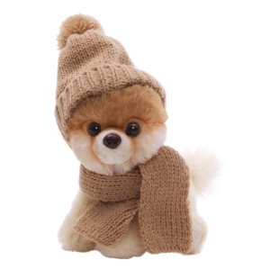 Gund 5&quot; Itty Bitty Boo in Knit Scarf and Cap Plush