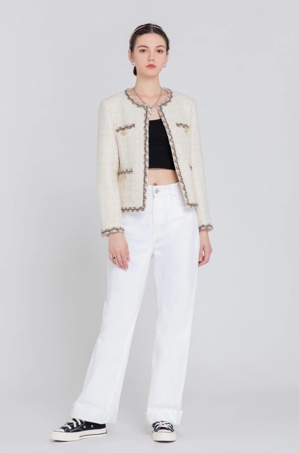| Camille Texture Woven Jacket